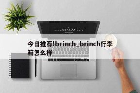 今日推荐!brinch_brinch行李箱怎么样