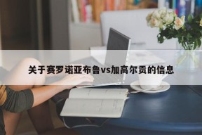 关于赛罗诺亚布鲁vs加高尔贡的信息